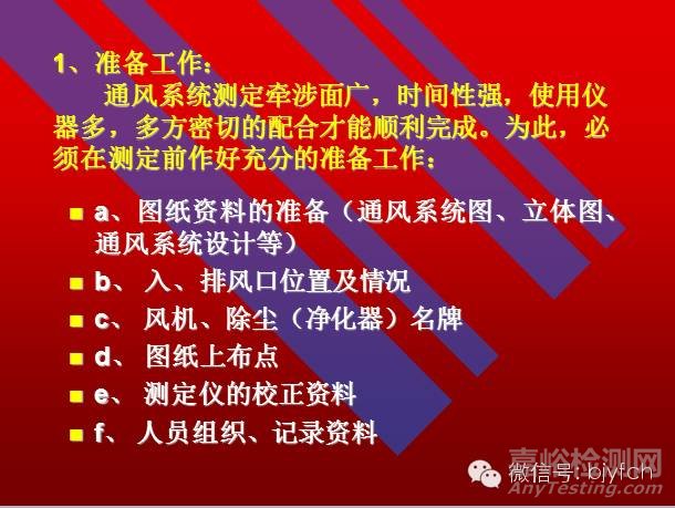 通风系统测定与评价