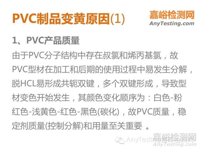 PVC材料成分分析