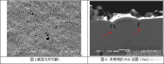 手机元件焊接不良失效分析