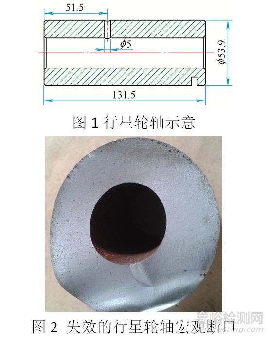 GCr15钢行星轮轴的开裂失效分析