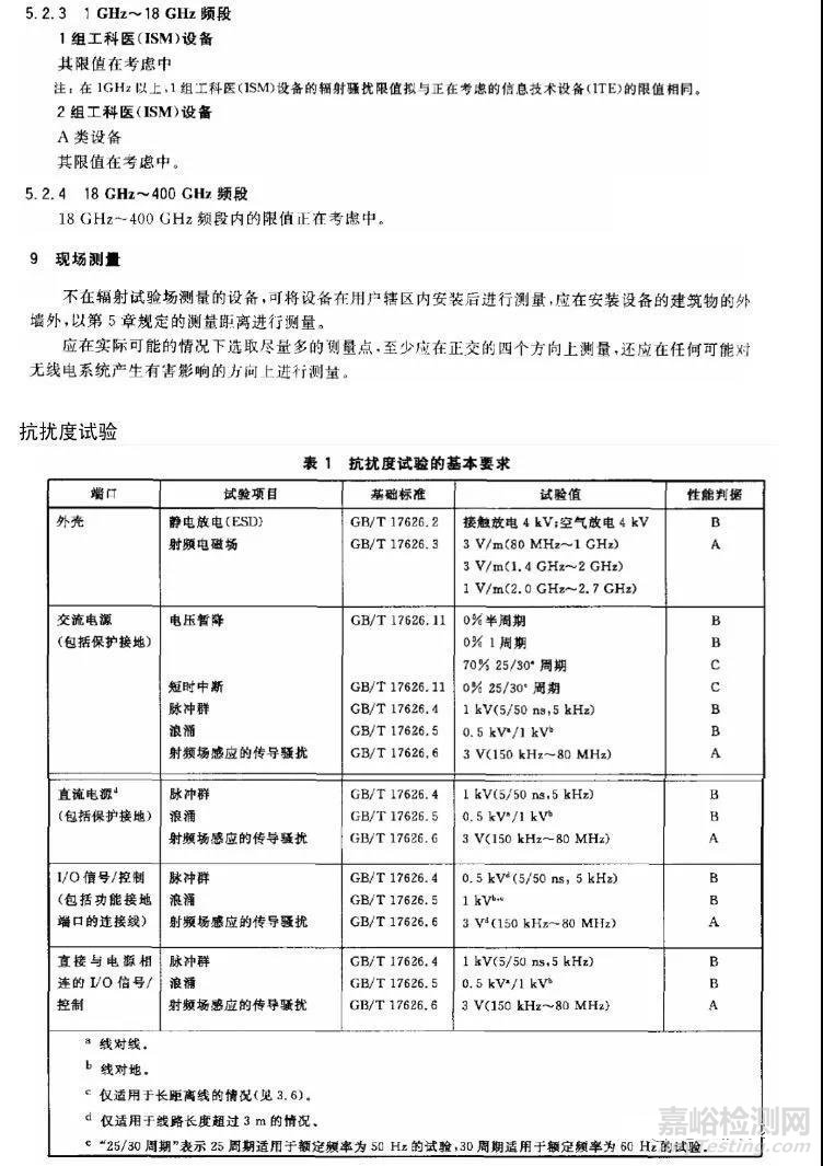 大型永久性安装实验室用医疗器械——电磁兼容适用条款