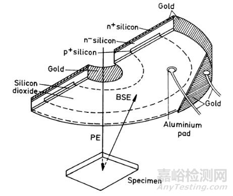 扫描电镜工作原理：背散射电子的检测