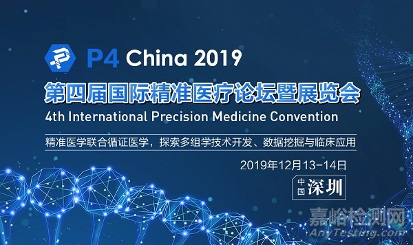 追踪诊疗研发热点，深入第三代“精准”产业新融合，P4 China 2019第四届国际精准医疗论坛暨展览会盛大来袭！