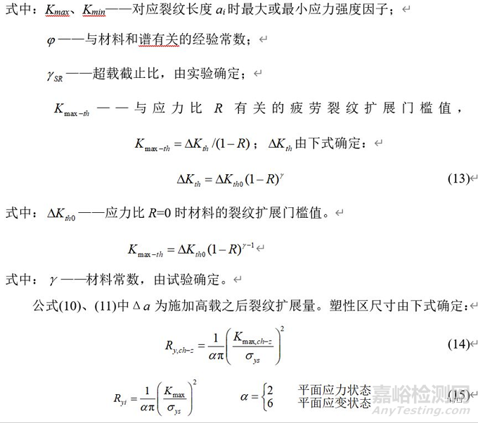 疲劳载荷下结构断裂可靠性分析技术