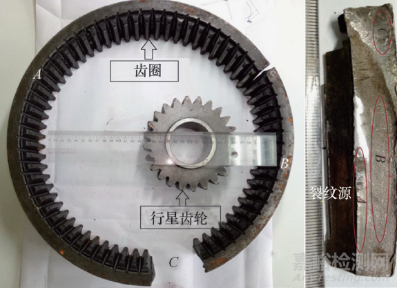 车桥轮边主减速箱内齿圈断裂失效分析案例