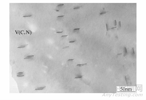 钒在钢中的析出：贝氏体中的析出
