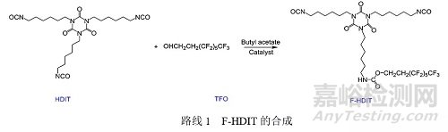 含氟HDI三聚体可制备润湿和耐水性能优异的水性聚氨酯