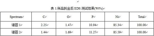 镍腐蚀观察与分析