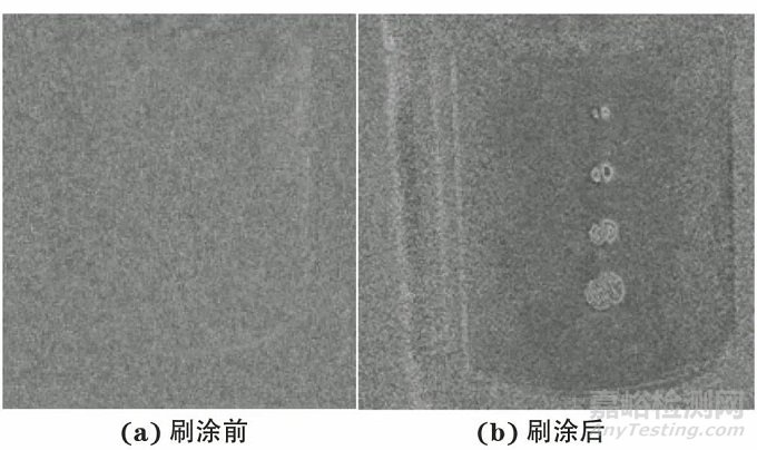 自由装填式药柱包覆层黏接质量的激光错位散斑检测