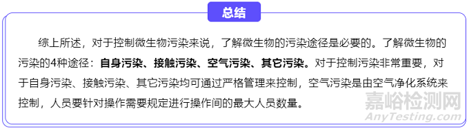 生产环境微生物污染来源及控制方法