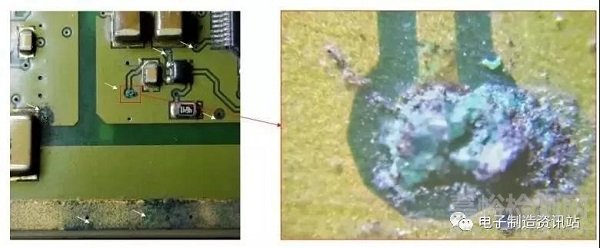 电路板污染物典型腐蚀分析及防护