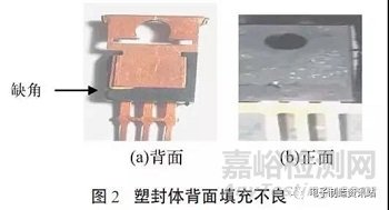 功率器件封装体填充不良分析及改进措施