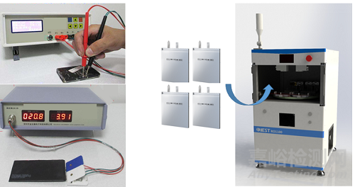 一种自动测试电芯电压和内阻的方法