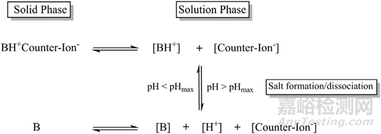 盐型化合物的pH-溶解度测定