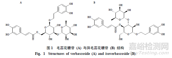 pH对毛蕊花糖苷稳定性影响及降解产物分析