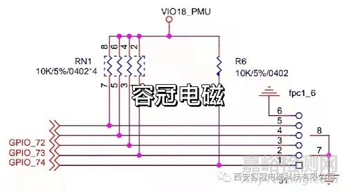 某产品敏感源头电容滤波解决辐射抗扰度案例