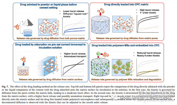 影响磷酸钙骨水泥药物释放的因素