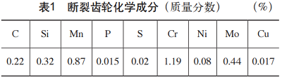 重载渗碳齿轮断裂失效分析