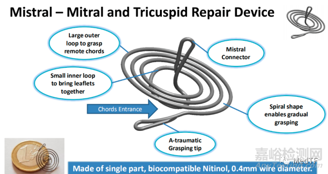 Mistral：螺旋支架修复二尖瓣和三尖瓣反流