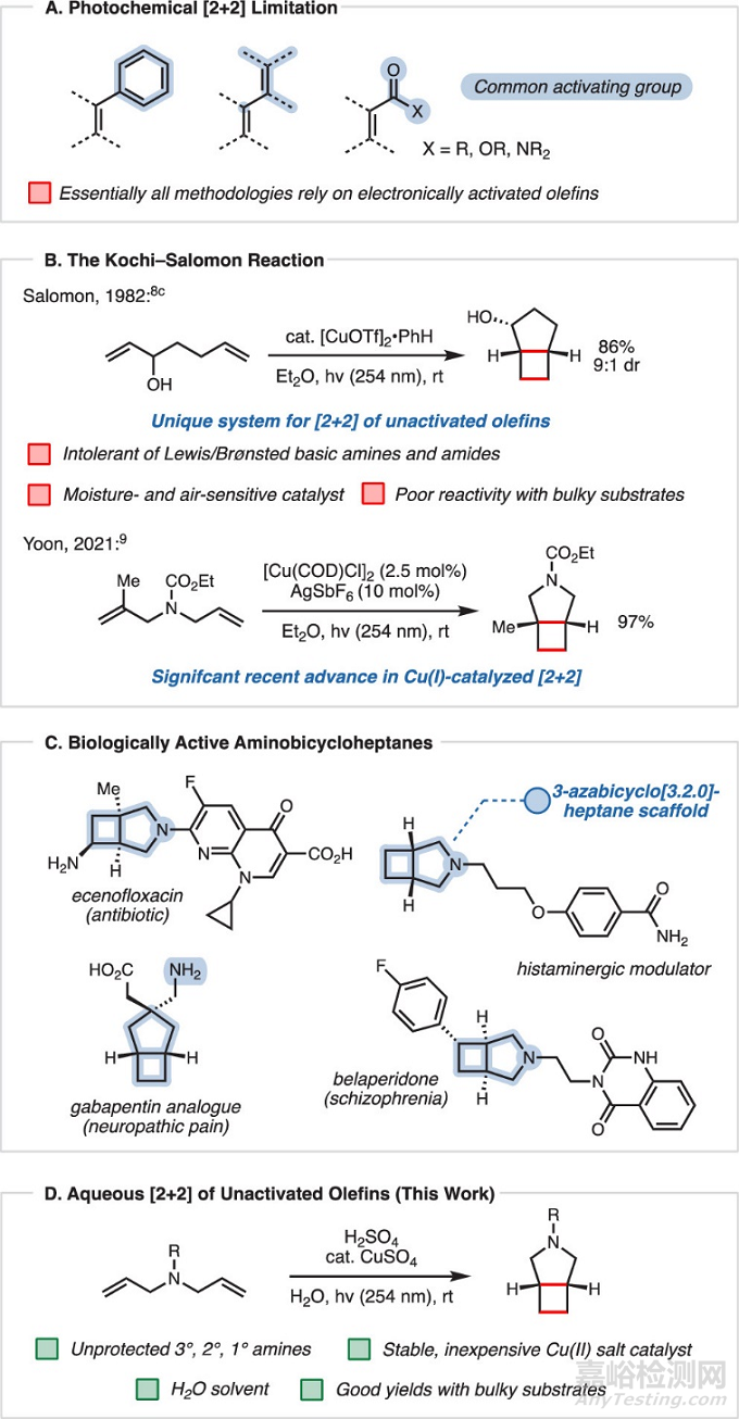 JACS：绿色高效的环丁烷骨架合成新方法