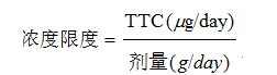 基因毒杂质限度计算方法