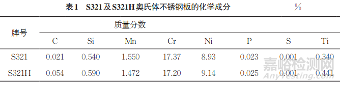 321和321H奥氏体不锈钢低周疲劳寿命的影响因素研究实验