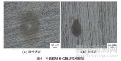 316L不锈钢临界点蚀温度的测量及校准